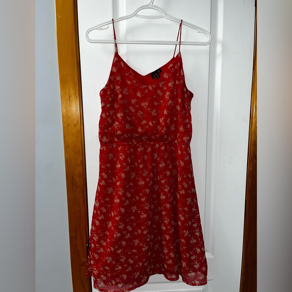 Red Floral Dress